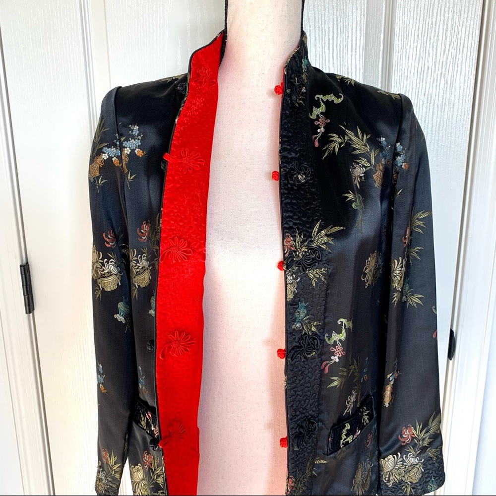 Reversible Embroidered Oriental Jacket/Blazers/M - image 2
